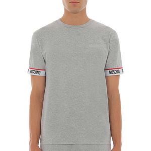 Moschino T-shirt Logo Trim - Grijs