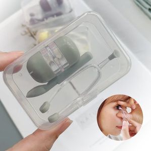 Lenzendoosjes - Lenzen Reisset Met Lenzendoosje - Reis Doosje - Lenzen Pincet - Vloeistofhouder - Lens Zuignapje - LOUZIR