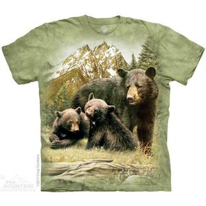 KIDS T-shirt Black Bear Family L