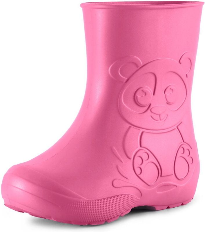 Ladeheid - LA-CA-Panda - Kinder Regenlaarzen - Roze - Rubber - Licht - EVA
