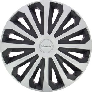 Michelin - Bicolore - Wieldoppen - Zwart en Metallic Grijs - Set van 4
