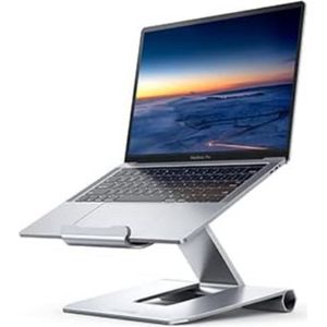 Laptopstandaard - Verstelbare Laptopverhoger - Opvouwbare Ergonomische Desktop Laptop Koelhouder voor 10""~17"" Notebooks - Geschikt voor MacBook Pro, MacBook Air, Dell, HP, Samsung, Lenovo - Zilver