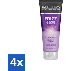 John Frieda – Haarcrème – Frizz Ease Secret Agent Touch Up – Gladmakend – 100 ml - Voordeelverpakking - 4 stuks