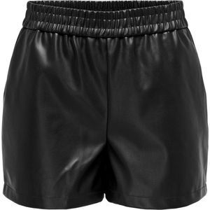 Jacqueline de Yong Broek Jdyalaia Mw Faux Leather Shorts Pnt 15328310 Black Dames Maat - M