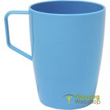 Beker met 1 handvat 280 ml: 280 ml - blauw