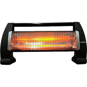 Elektrische Kachel 1400W - Zwart - Infrarood Kachel voor Binnen - Elektrische Verwarming - Infrarood Heater - Elektrische Radiator - Straalkachel Elektrische