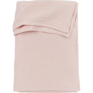 Meyco Baby Uni ledikant laken - pre-washed hydrofiel - soft pink - 100x150cm