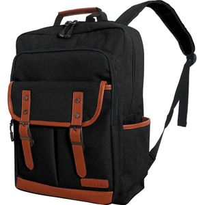 ZILOU Rugzak - 16 inch - Laptop Rugtas - 28L - Anti-Diefstal - Schooltas - Met Regenhoes - Dames en Heren - Zwart