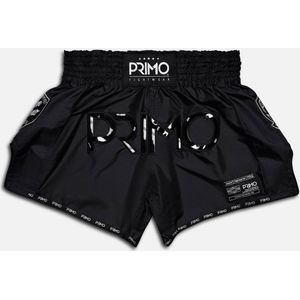 Primo Muay Thai Shorts - Super Nylon - Black Panther II - Zwart - Maat L