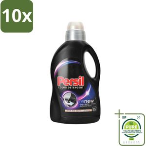 10 x Persil Color Detergent - Vloeibaar Wasmiddel - Donkere Was - 25 Wasbeurten - Grootverpakking - Wasmiddel Voor Donkere Kleding - Kleurwasmiddel - Vlekkenverwijderaar - Wasmiddel Voor Gekleurde Was - Wasmiddel Voor Donkere Stoffen