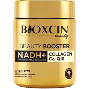 Bioxcin Beauty Booster Collageen Supplement met NADH+ & Co-Q10 – Anti-Aging Tabletten voor Huid, Haar & Energie – 60 stuks – Glutenvrij & Suikervrij