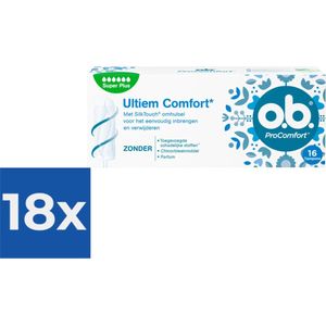 o.b. ProComfort Super Plus 16 stuks - Voordeelverpakking 18 x 16 stuks
