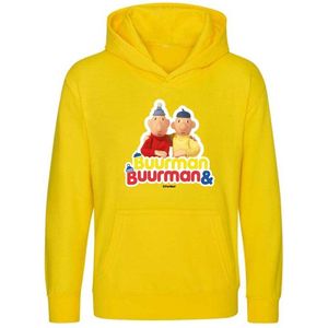 Hooded sweater Buurman & Buurman Logo Geel XS