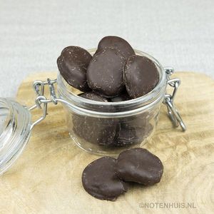 Minuz! Chocolade - Abrikozen met suikervrije chocolade - puur - 200 gram