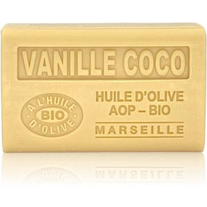 4x Savon de marseille biologische olijfzeep Vanille Kokos - AOP - franse zepen - biologisch - BOB - biologische blokzeep - natuurlijke ingredienten