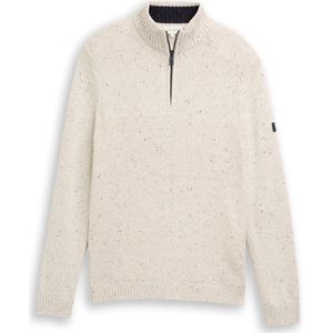 Tom Tailor Troyer gebreide trui met mix van structuren