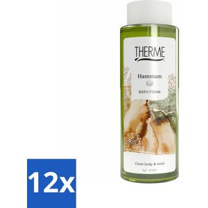 12 x Therme - Hammam - Badschuim - Verfrissend - Verzorgend - 500ml - Badschuim - Hamam - Ontspannen - Wellness - Oosterse Geur