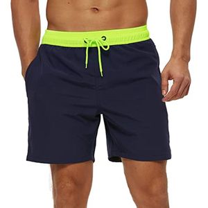 Ademende zwemshorts voor heren met ritszakken - waterafstotend, elastisch en verstelbaar