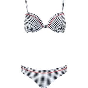 Bikini Barts Women Alani Shaped Wire Navy