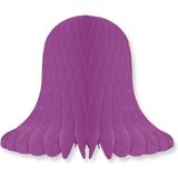 Decoratie kerst klokken violet 30 cm