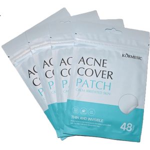 [Kormesic] [acne patches] [puisten stickers] [puisten pleisters] [pimple patches] [mighty patch] [puisten verwijderaar] [4 pack] [192 stickers]