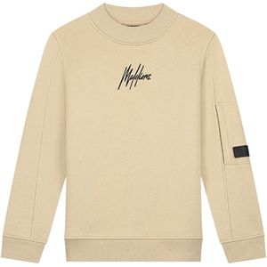 Malelions Junior Turtle Sweater Light Brown - Maat 128