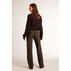 DIDI Dames Travel pants Scanner Chocolate brown maat 42