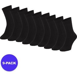 Apollo (Sports) - Thermo sokken unisex - Zwart - Maat 43/46 - 9-Pack - Voordeelpakket