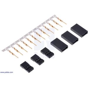 Futaba J-connector pakket, mannelijk 3 stekkers servo stekkers pololu-1927