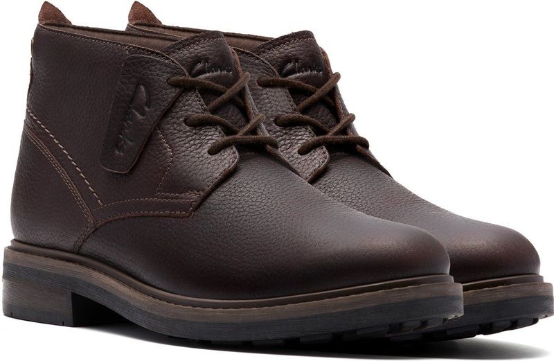 Clarks - Newford Mid WP - Sportschoenen - Bruin - 44 EU