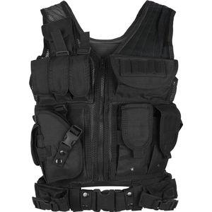 Tactisch Vest voor Heren - Outdoorvest met Zakken voor Jagen, Vissen & Kamperen