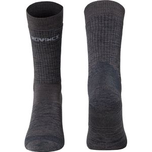 Rovince Merino Wol Wandelsokken Winter Naadloos Heren/Dames (Unisex) Antraciet – Maat: 39-42