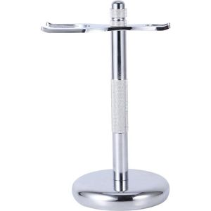 Scheerstandaard – Veiligheidsscheermes en Scheerkwaststandaard – 4 Types Mode Alloy Scheerhulpgerei Rek Frame – Scheerkwastenhouder (C3)