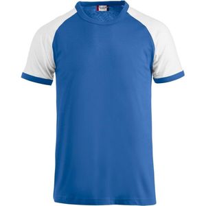 Clique Raglan-T 029326 - Kobalt/Wit - XS