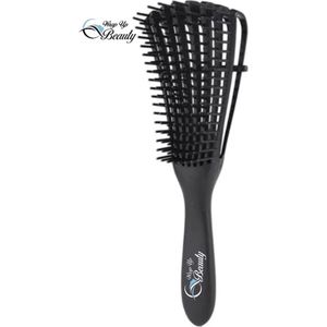 Ontklit Haarborstel - Detangling Brush - Hairbrush - Krullend Haar Verzorging - Stylingborstel - Magic Detangler Brush - Black
