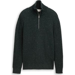 TOM TAILOR DENIM - Trui - Donkergroen - Knitwear - Losse Pasvorm