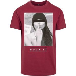 Mister Tee - F#?KIT Heren T-shirt - Bordeaux rood