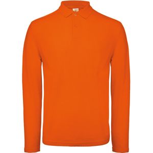 B&C ID.001 Men's long-sleeve polo shirt CGPUI12 - orange - M