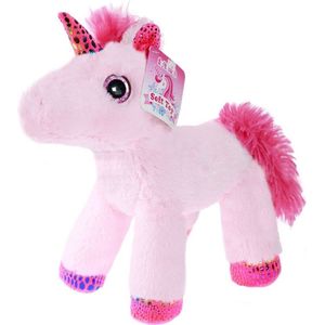 Soft Touch Eenhoorn Knuffel Roze 27 Cm