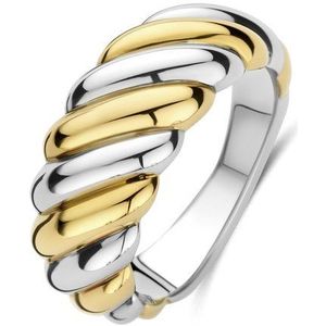 TI SENTO Dames Ring - 925 zilver - Zilver geel verguld - Maat 16.50 mm / maat 52 - 12379SY