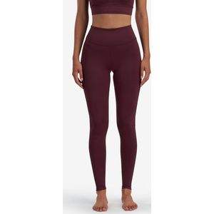 A-dam Becky - Sport legging - Gemaakt Van Gerecycled Plastic - High Waist - Dames - Bordeaux - XS
