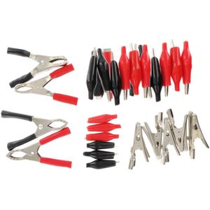 Krokodil klemmenset, 28 dlg, Accuklemmen set