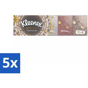 Kleenex – Ultra Soft Mini – Papieren Zakdoekjes – 70 stuks per verpakking - Bulkverpakking - 5 stuks