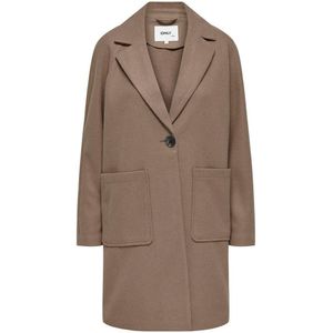 Only Jas Onlnewvictoria Life Coat Otw 15285883 Simply Taupe/melange Dames Maat - XS