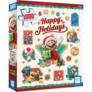 Super Mario Puzzel: Happy Holidays - Puzzel 1000 Stukjes