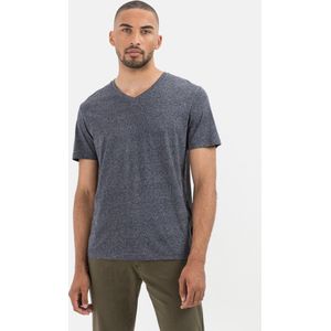 camel active T-shirt met korte mouwen gemaakt van biologisch katoen - Maat menswear-S - Donkerblauw