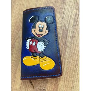 Mickey Mouse Design Portemonnee - Speciaal Product - Een Geweldig Cadeau -Elk stuk en borduurwerk is handgemaakt - 22x20cm - Let op! Levering 10 werkdagen