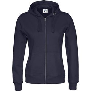 Cottover HOODIE FULL ZIP LADY - GOTS GECERTIFICEERD 141009 - Marine - XS