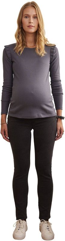 Vertbaudet - Rechte zwangerschapsjeans - Antraciet - 75 cm binnenbeenlengte