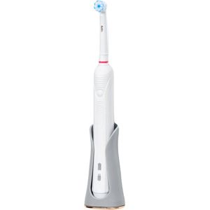 Elektrische tandenborstelhouder - GRIJS 1 stuk - Flexibele Siliconen - hangend aan de muur zonder boren - geschikt voor Oral-b & Philips sonicare - toothbrush holder